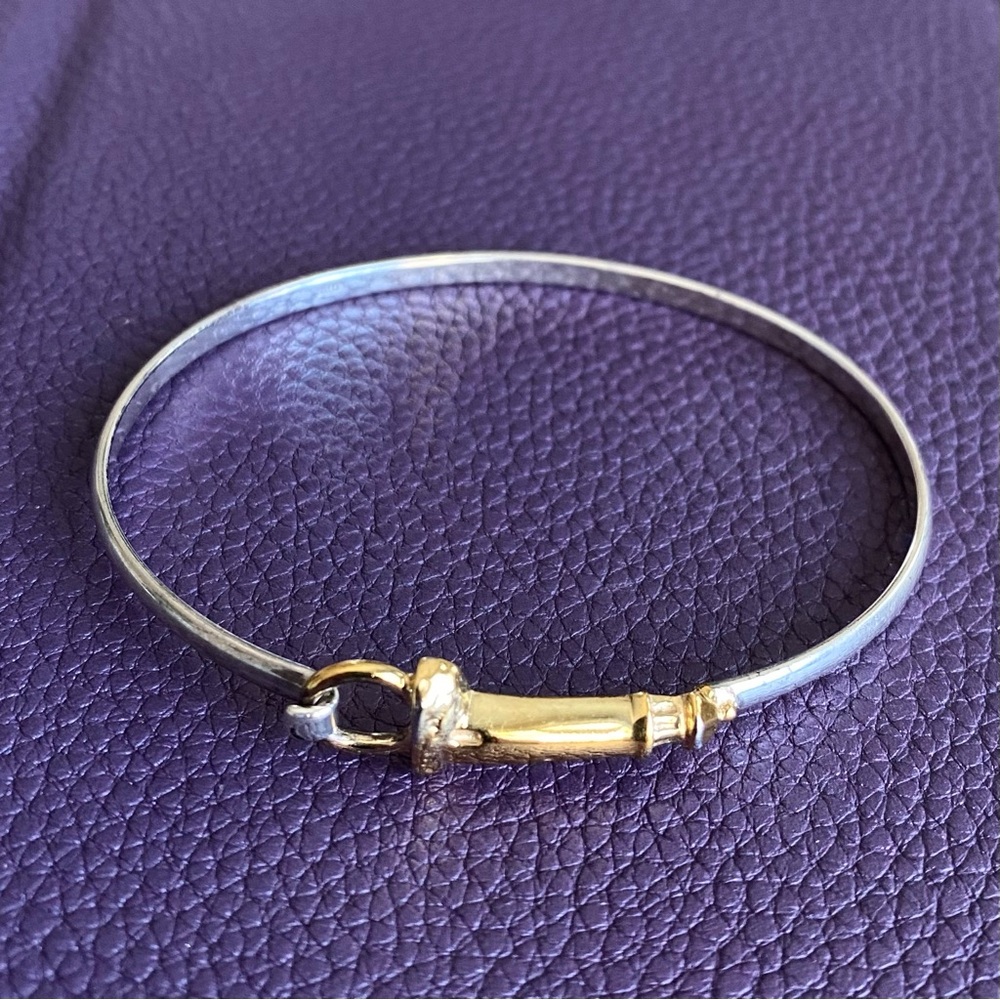 14k Gold and 925 Silver Bracelet by HOGAN & BOLAS - Picture 8 of 14